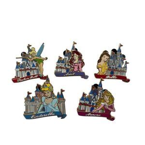 Disney Princess Castle Series Pins 2002 Set of 5